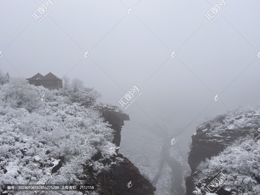 红石峡雪景