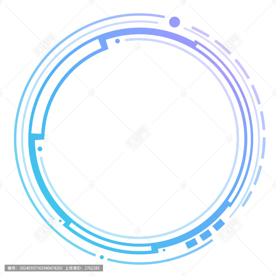 科技风边框圆形