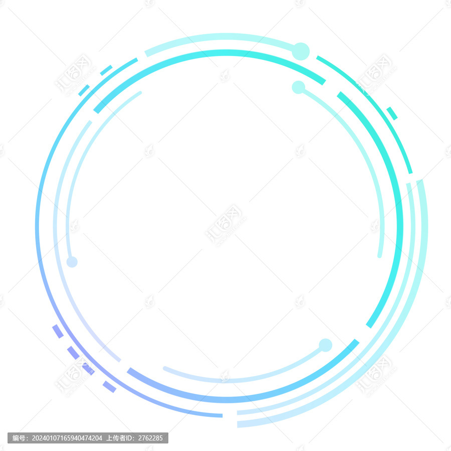 圆形科技风边框