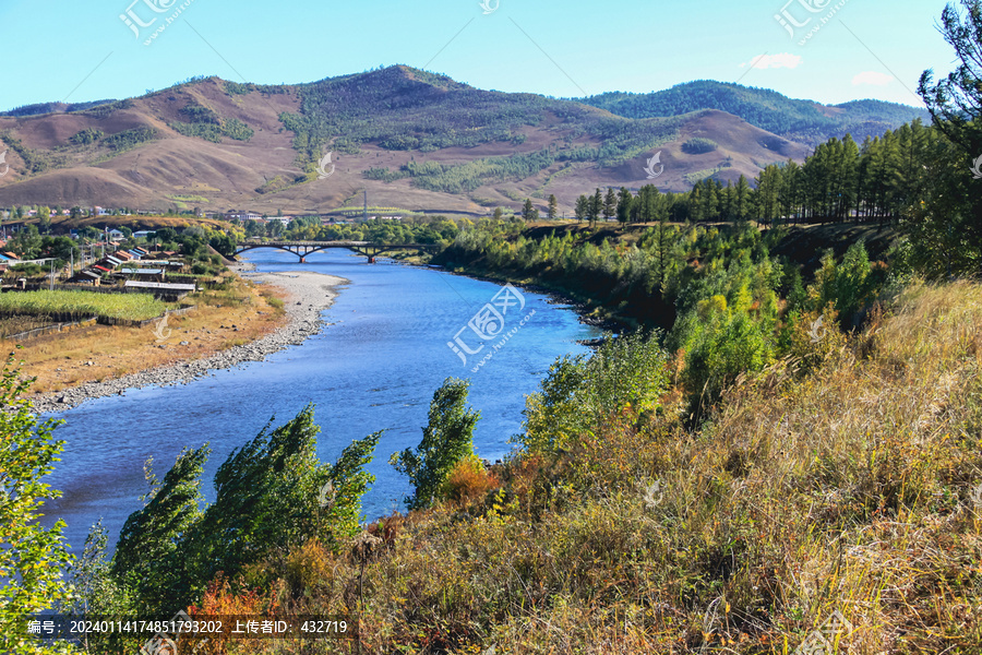 山村河流桥梁