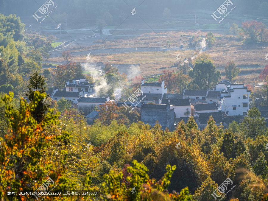 安徽皖南黄山黟县协里秋色浓