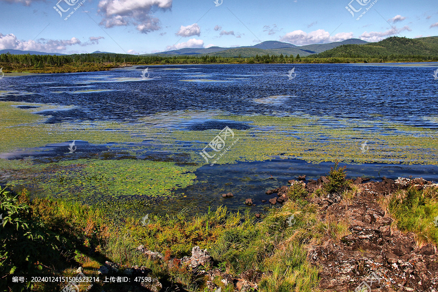 阿尔山杜鹃湖火山口湖火山口湖