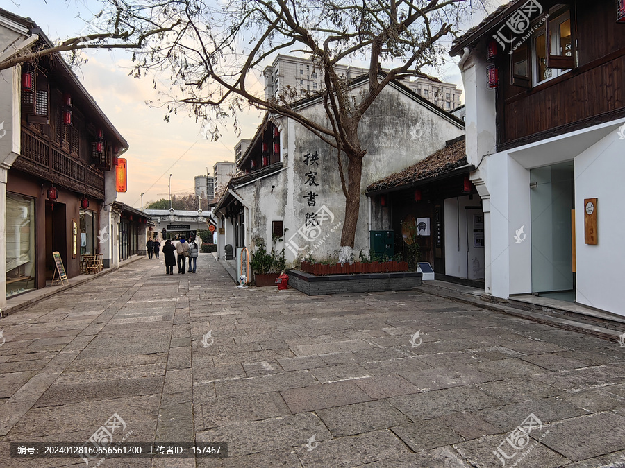 老杭州街头场景桥西历史文化街区