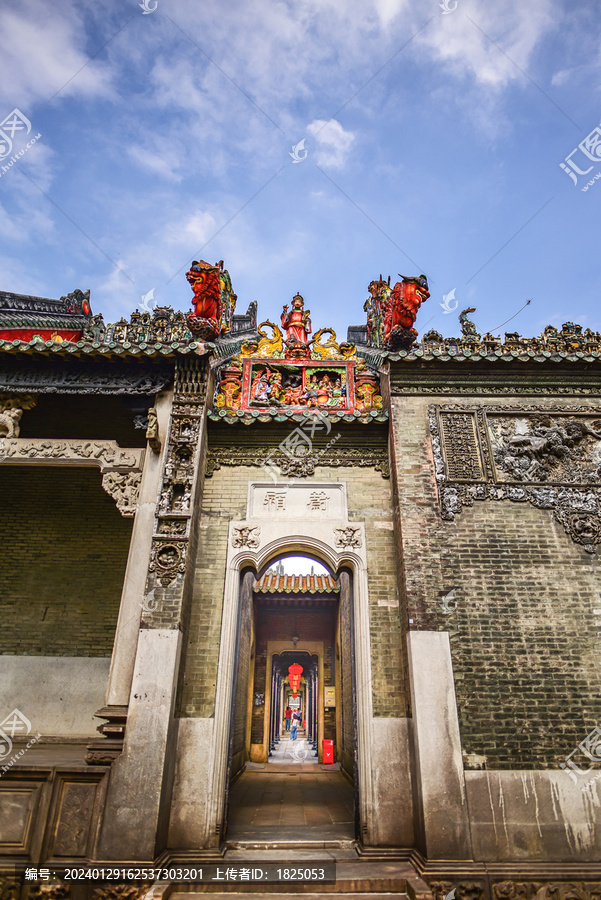 广州陈家祠传统空间灯笼