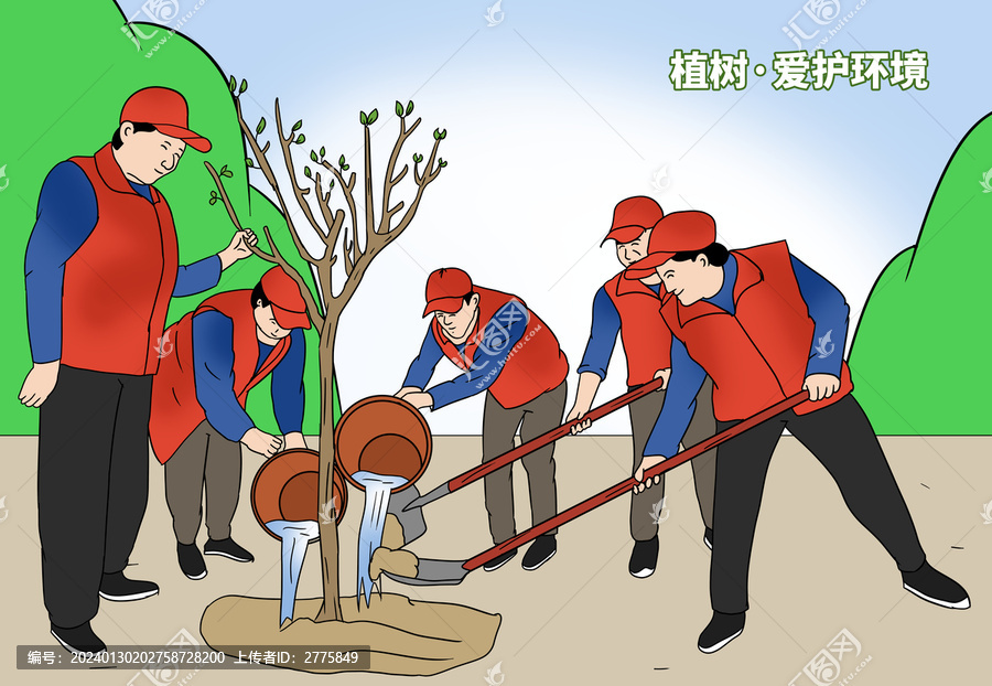 公益志愿者植树