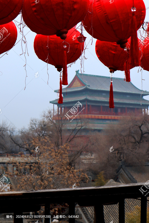 新年的北京鼓楼