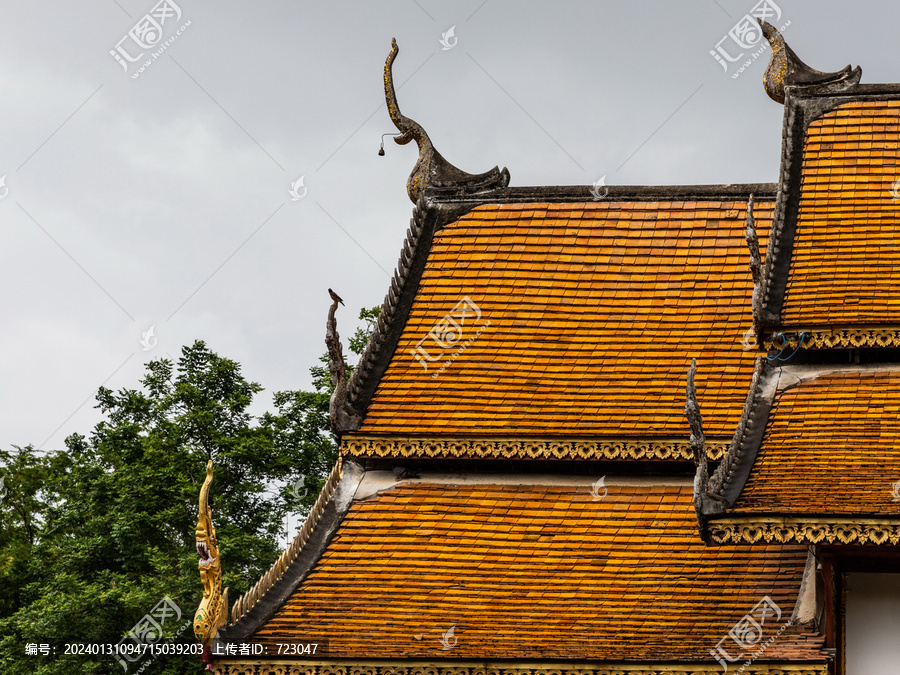 泰国清迈莲塔寺