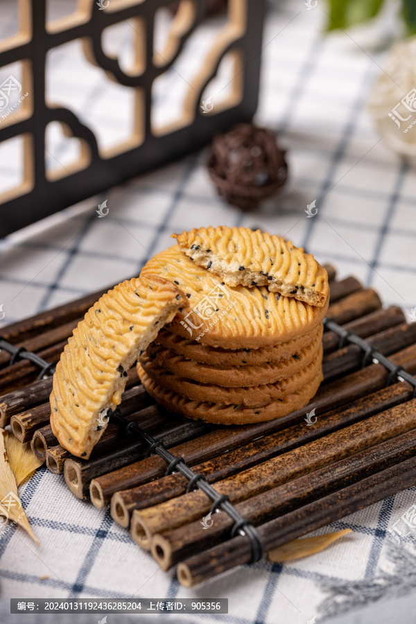 黑芝麻饼干