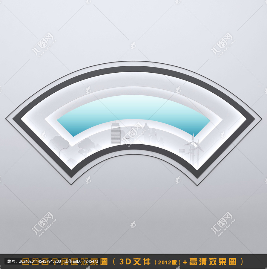 中式艺术花窗3d模型