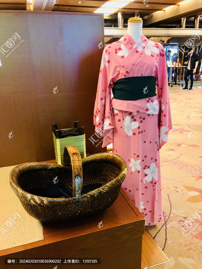 日本旅游酒店和服摆设