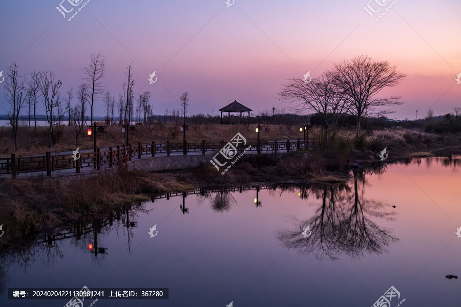 盈川古码头黄昏美景