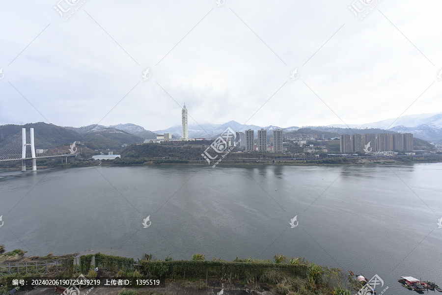 福建南平延平城市风光