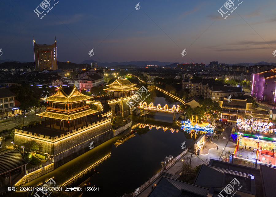 绍兴迎恩门夜景