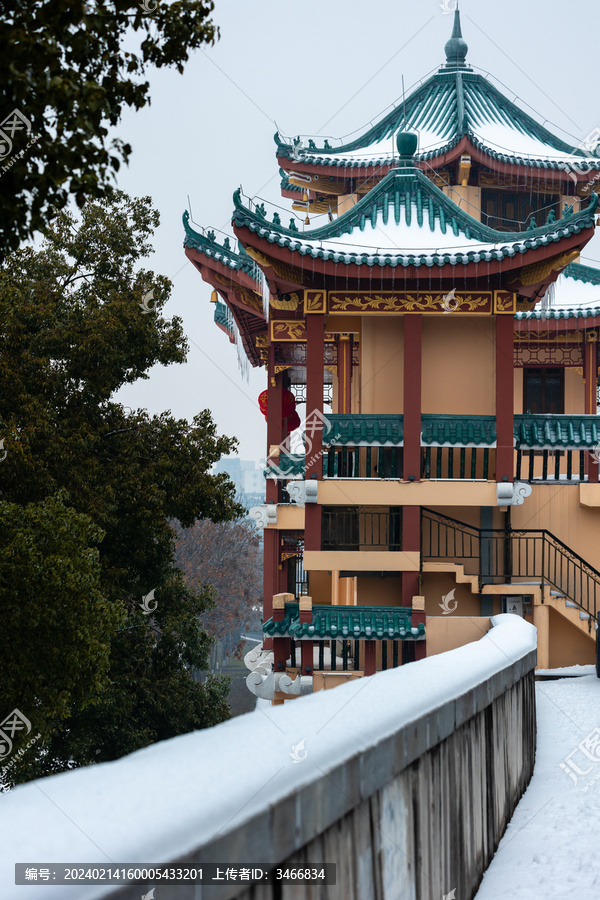 2024年冰雪中传统建筑特写