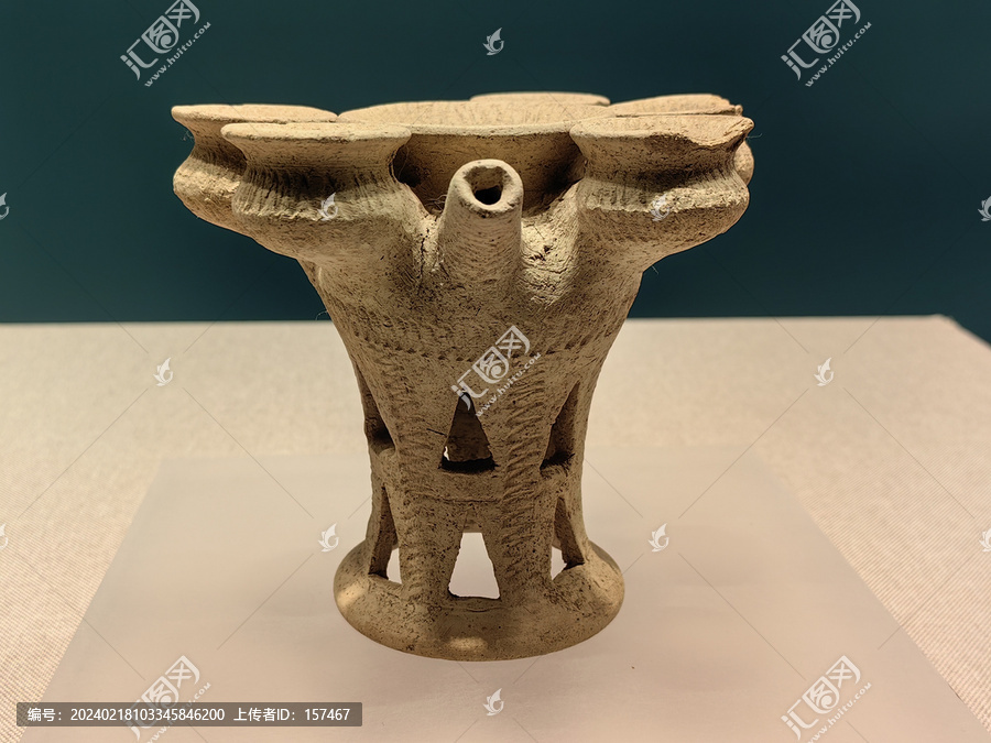 叙利亚文物考古陶香炉