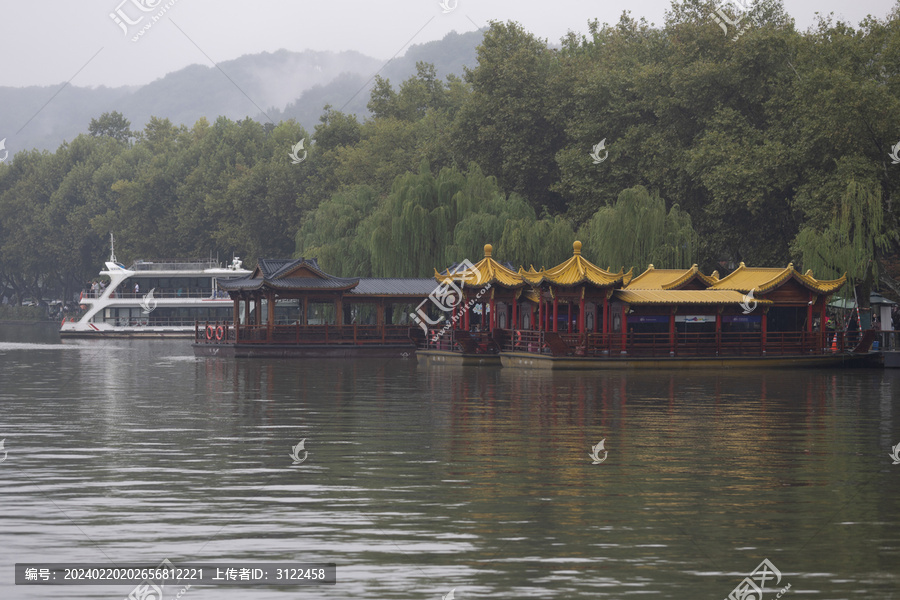 杭州西湖著名景点自然风光