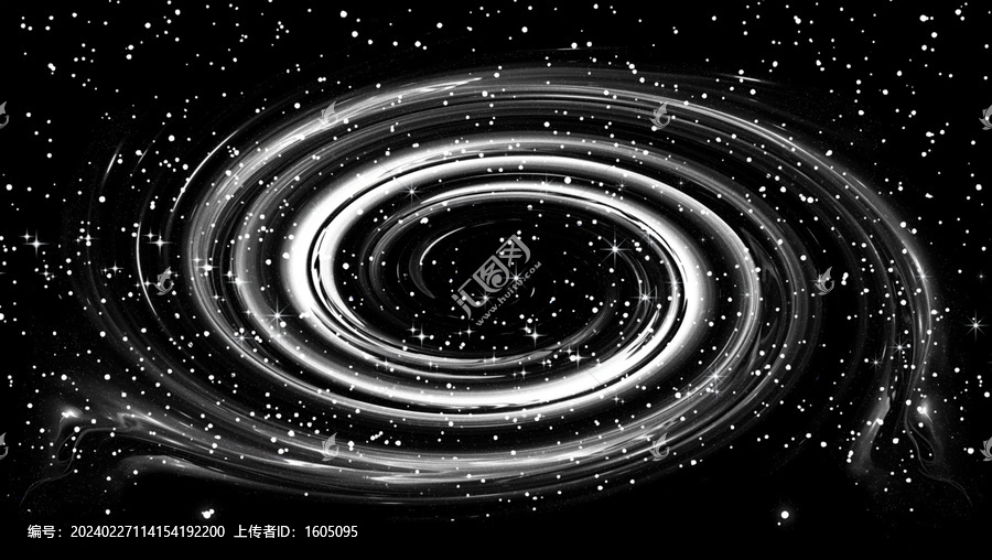 黑色旋涡星空