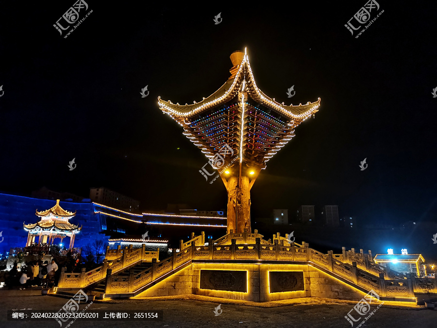 庆阳马嵬驿夜景