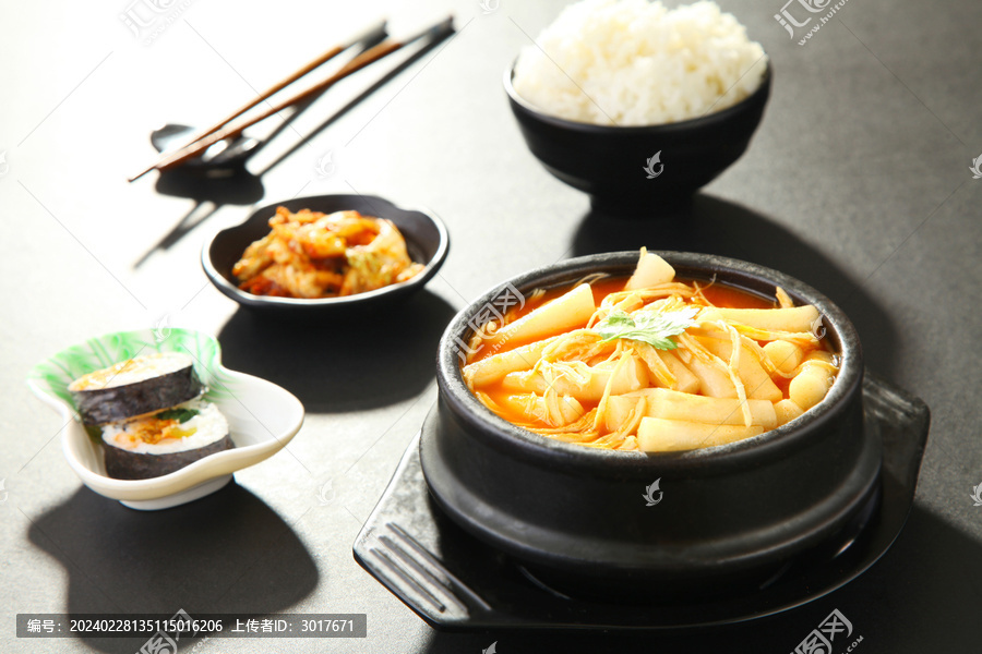 韩式年糕鸡丝汤套餐