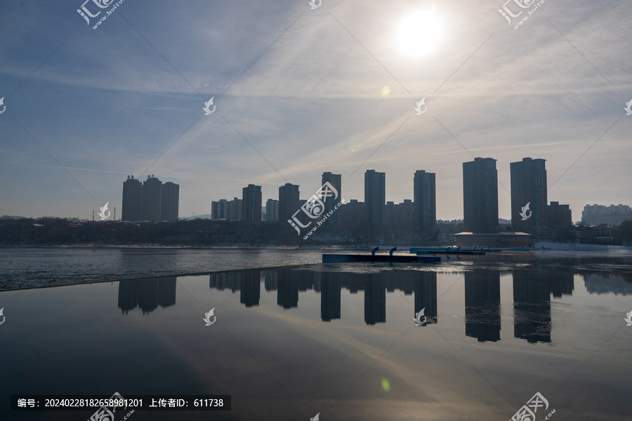 吉林市松花江初春风光