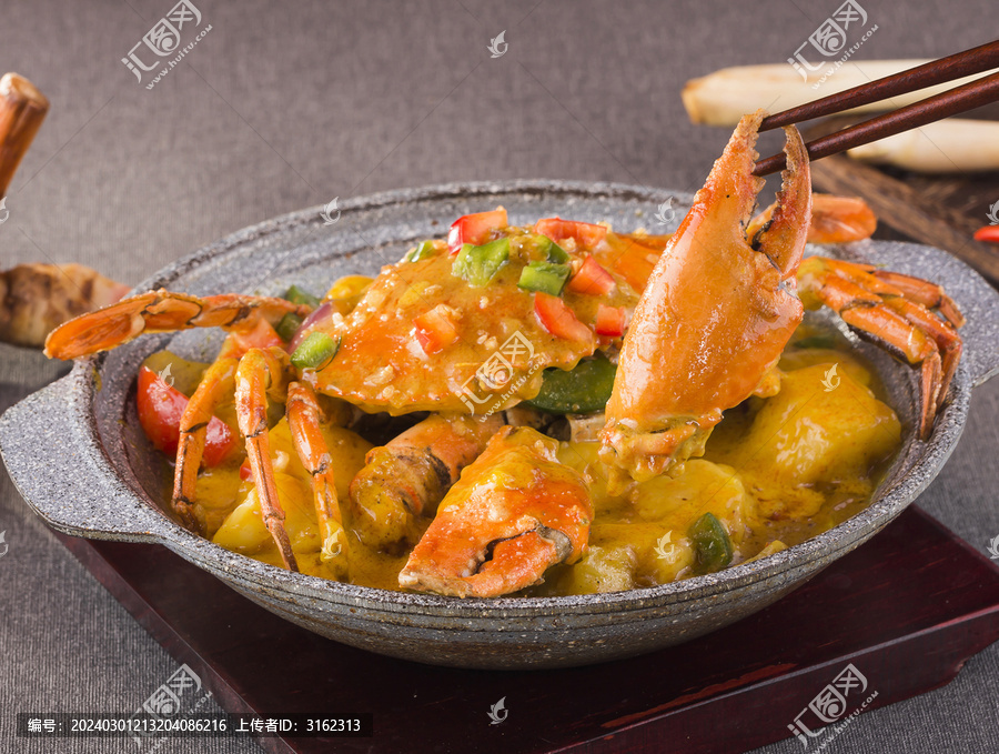 马来沙爹焗肉蟹
