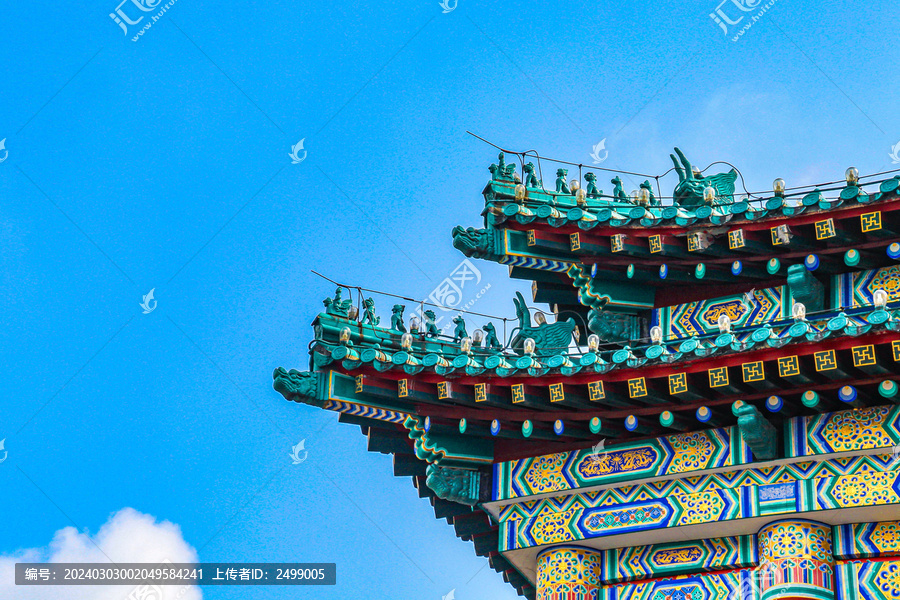 重庆人民大会堂古建筑檐角
