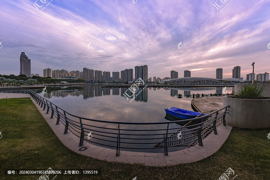 厦门海沧湖晚霞