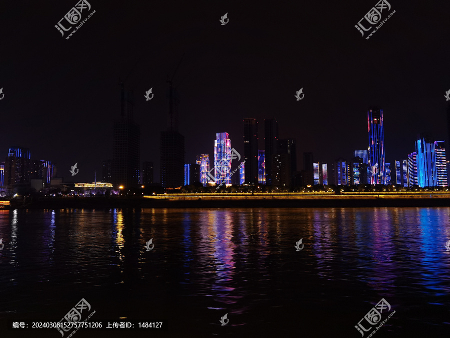 夜景长江