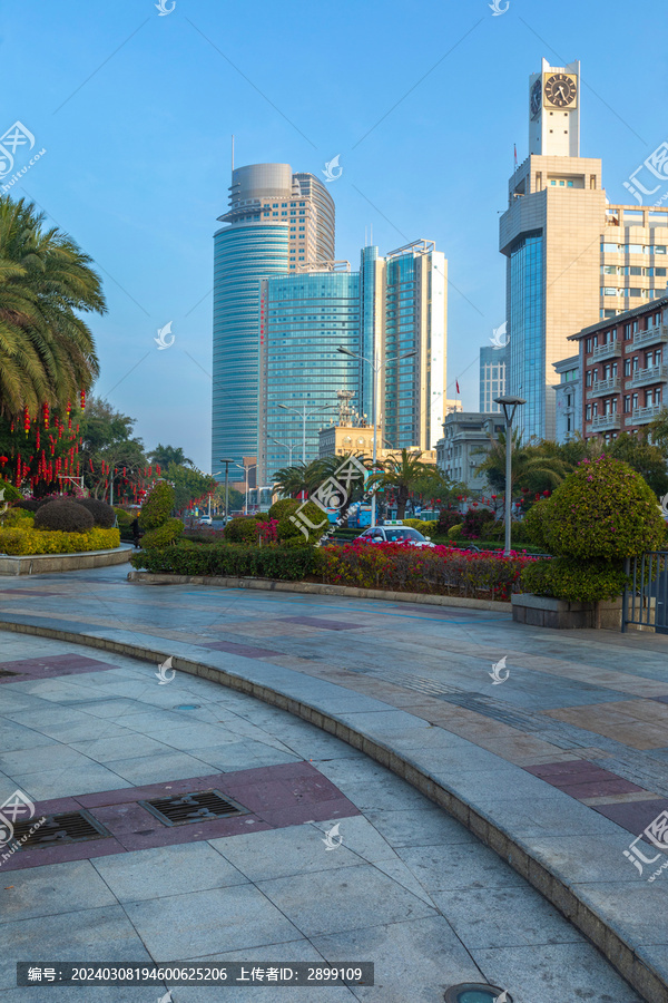 厦门阳光高层建筑都市风景