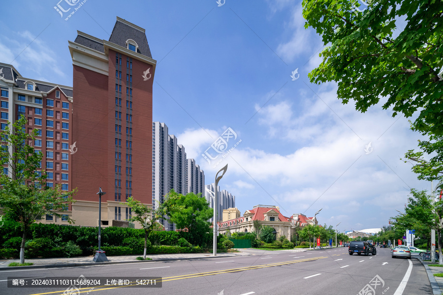 青岛西海岸星光岛街道街景