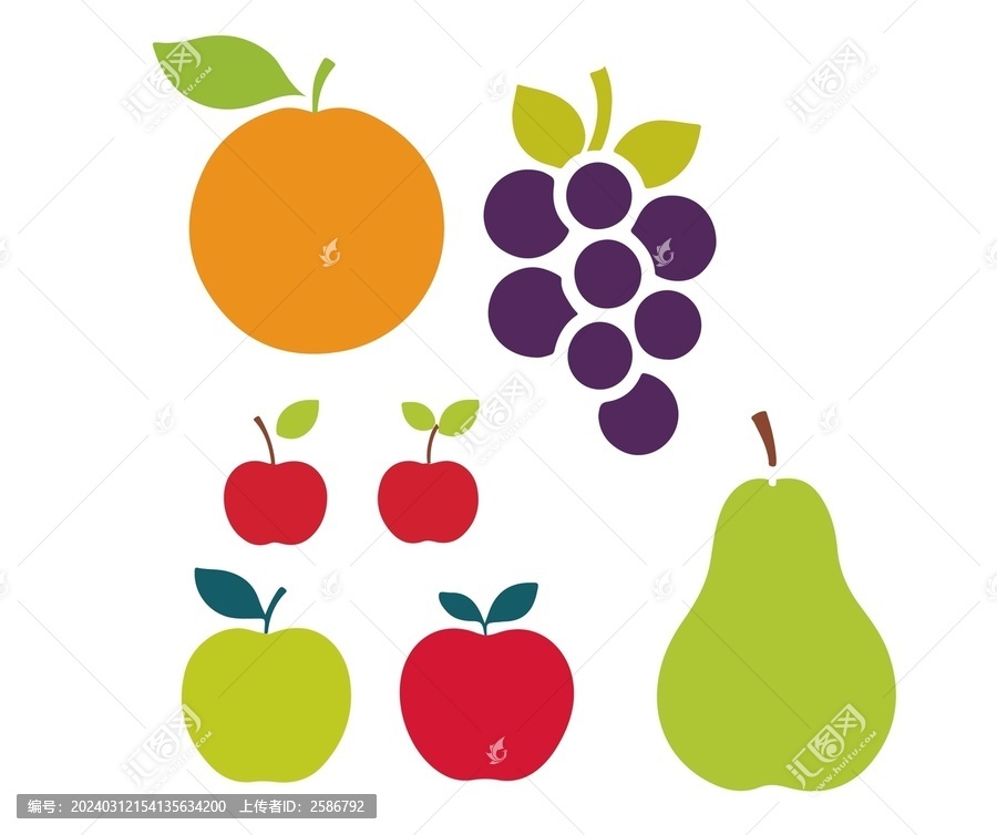 水果简约矢量图标