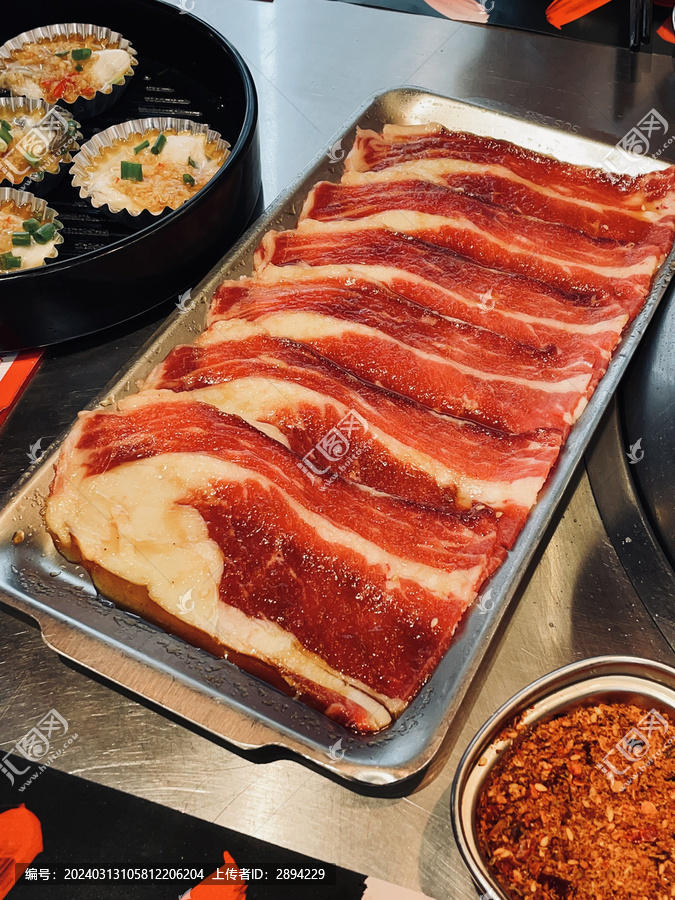 雪花肥牛手切鲜牛肉