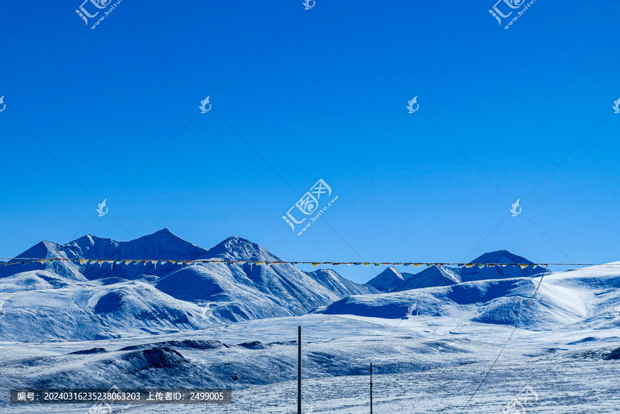 青藏高原冬景
