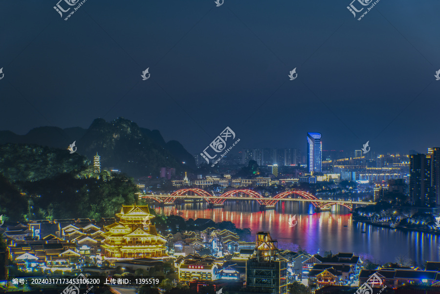 柳州市柳江夜景