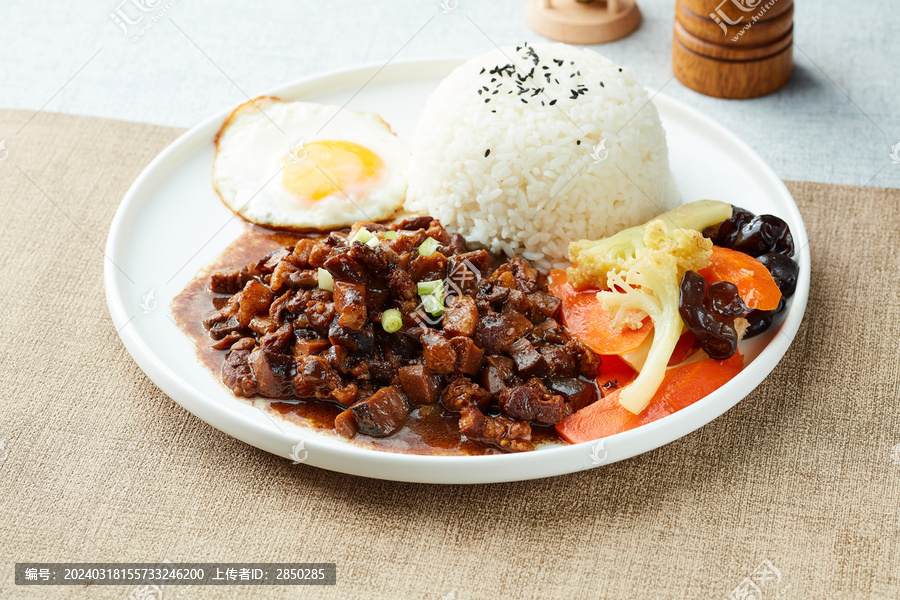 香菇肉沫饭