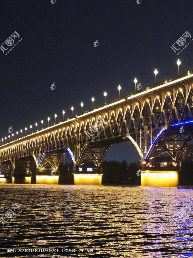 南京长江大桥夜景