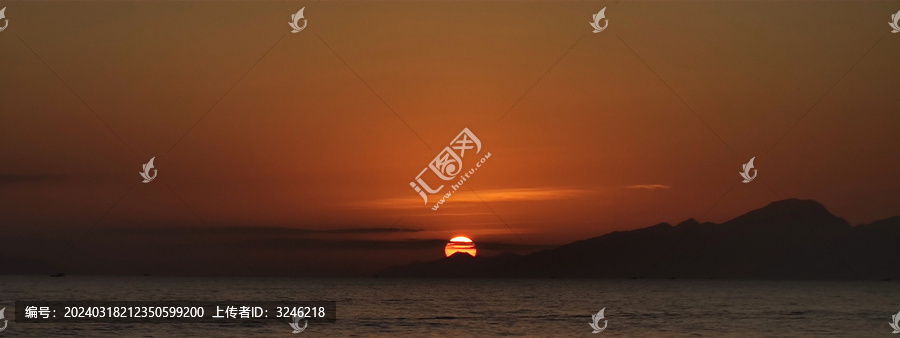 海边的日落