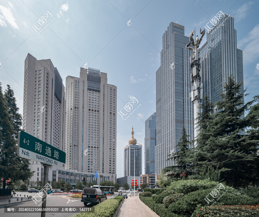 青岛香港路与南通路交叉口