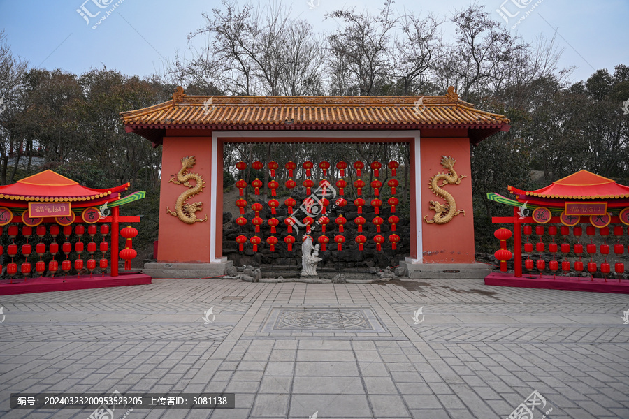 开封龙亭公园灯笼灯会花灯夜景