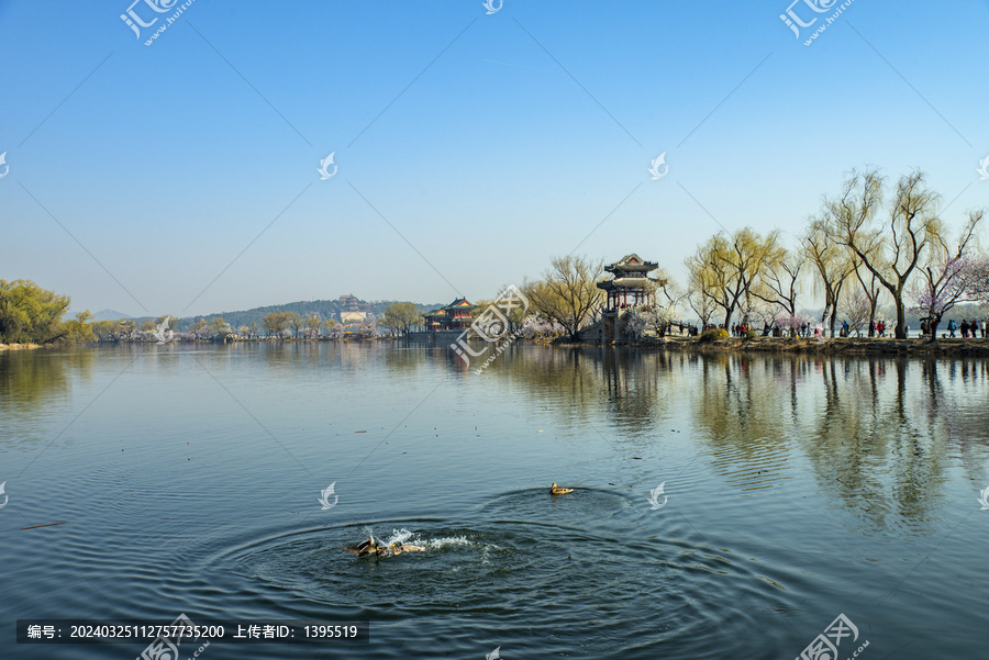 北京颐和园西堤春晓