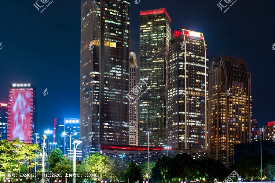 广州IFC国际金融中心夜景