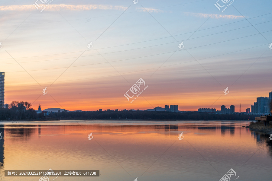 吉林市夜晚霞景