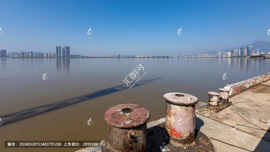 福州蓝天海洋城市建筑都市风景