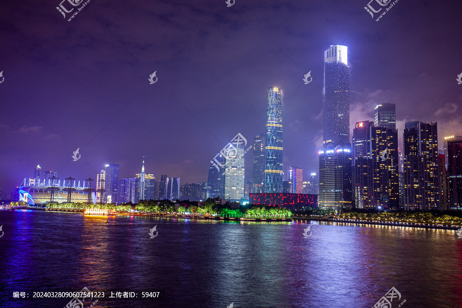 广州珠江新城夜景