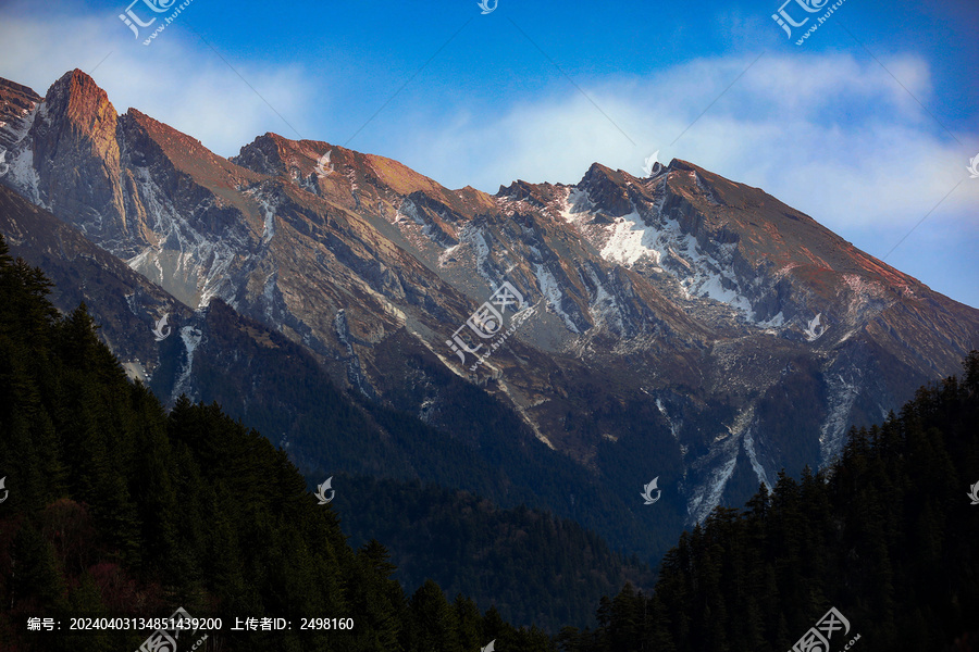 九寨沟的雪山