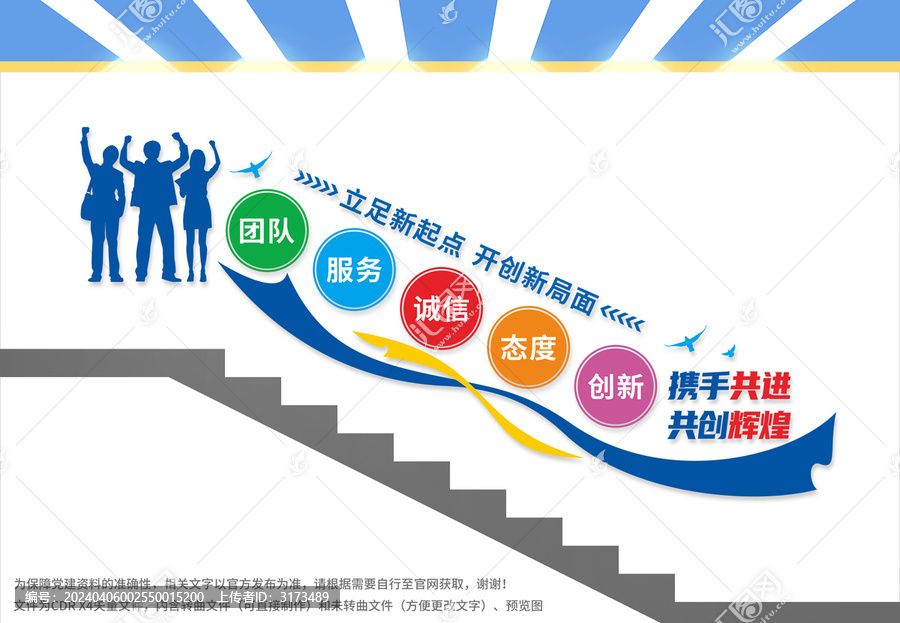 企业楼梯文化墙