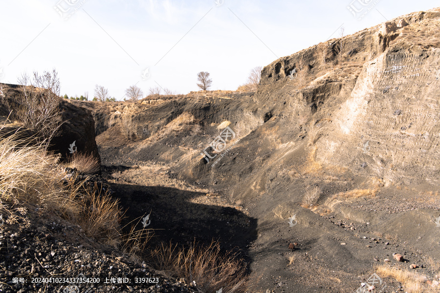 火山地质公园的户外风光