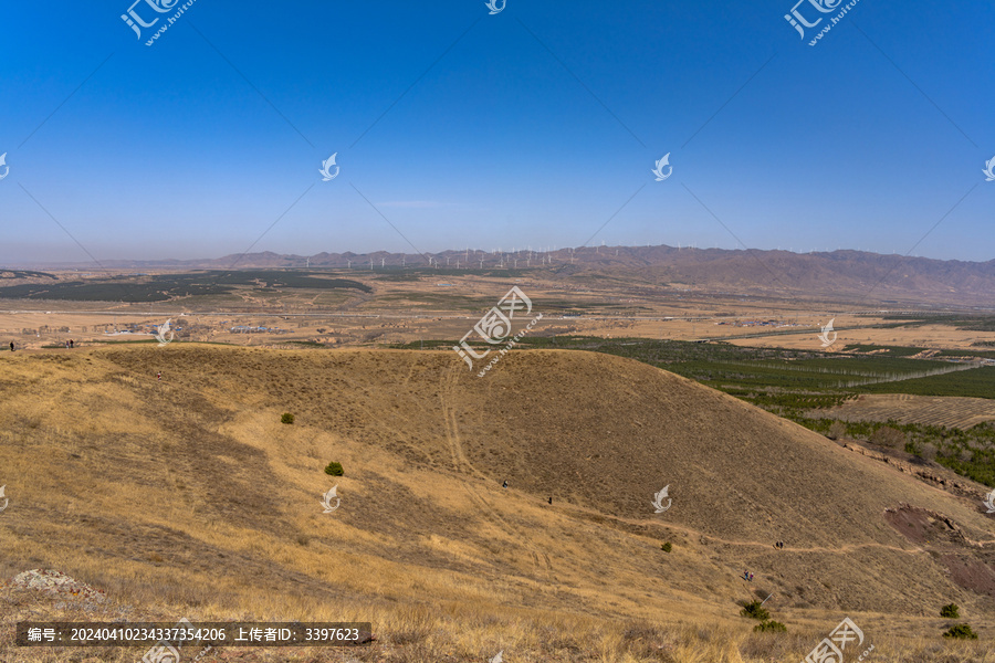 火山地质公园的户外美景风光