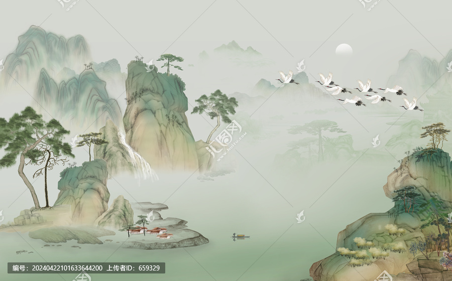 新中式山水