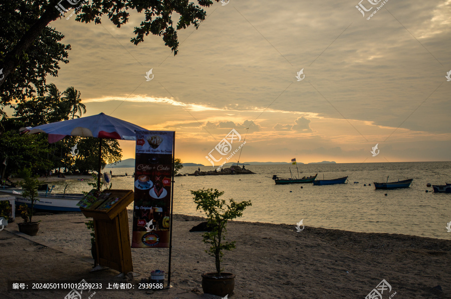 泰国海滩落日